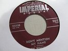 LEW WILLIAMS Don't Mention My Name 45 IMPERIAL country bop rockabilly VG+ 50s