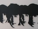 Beatles Head sculpture - amazing artwork in solid steel