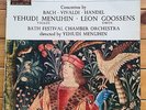 Menuhin & Gossens Play Concertos by Bach, Vivaldi & Handel -  HMV  LP,  ASD 500