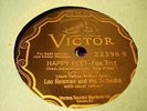 JAZZ LEO REISMAN ORCH BUBBER MILEY Happy Feet VICTOR 22398 E