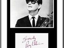 ROY ORBISON - MUSIC LEGEND - ORIGINAL HAND SIGNED AUTOGRAPH