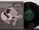 BLIND LEMON JEFFERSON The Folk Blues Of... '53 London UK import 10