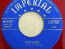 IMPERIAL 5209  Fats Domino Rare orig Blues 45 Red Wax Near Mint  How Long