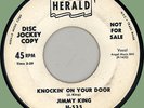 JIMMY KING Knockin' on Your Door 45rpm Herald 1959 wild teen rocker