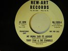 Terry Star & Starbells 45 Mama Said Alright / Harvey Sis.- Peppi  VG+ teen girls