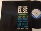 CANNONBALL ADDERLEY - somethin' else - BLUE NOTE 1595 DG EARMARK RVG 63RD NYC