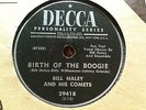 BILL HALEY and his COMETS  Mambo Rock BIRTH OF THE BOOGIE 78 RPM Decca Rock Roll