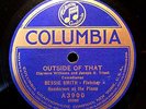 BLUES 78 ; BESSIE SMITH COLUMBIA Outside Of That E+ COPY