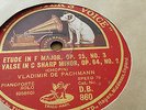 VLADIMIR DE PACHMANN CHOPIN ETUDE IN F MAJOR & VALSE IN C CHARP MINOR HMV DB860