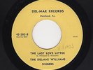 STARDAY Custom C&W/Gospel DELMAR WILLIAMS SINGERS Last Love Letter M- HEAR BOTH