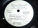 THE RHYTHM MANIACS Dream Lover 78 DECCA F1631 DEMO RECORD