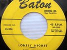 THE HEARTS Oo-Wee b/w Lonely Nights ORIGINAL Doo-Wop press on BATON 45-208 cc774