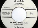 PARAGONS 45 If You Love Me / These Are The Things DOO WOP Original Press cc1206