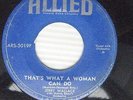 JERRY WALLACE 45 That's What A Woman Can Do Gee But I Hate To Go Home Alone w810