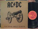 AC/DC For Those About To Rock ..We Salute You   1981 Oz 1st Press (Alberts) LP