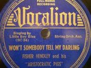CAROLINAN FISHER HENDLEY and his ARISTOCRATIC PIGS VOCALION 04937
