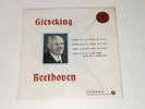 Columbia SAX 2259 - LP - Walter Gieseking - Piano - BEETHOVEN - Sonatas