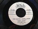 Bobby Please on ERA  YOU DRIVER'S LICENSE PLEASE ROCKER HOT ROD 45  hear