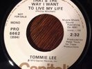 Tommie Lee, That's The Way I Want To Live My Life / Delta Queen 45 Rare Soul NM-