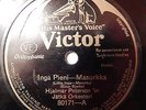 Hjalmar Peterson Inga Pieni B/W Juhla Sottiisi HMV Victor 80171 Finnish 78 RPM