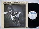 MEMPHIS SLIM U.S.A.  w/ Matt Guitar Murphy NEAR MINT Vinyl LP Pearl PL10 Blues