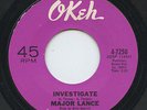 Hear - Rare Northern Soul 45 - Major Lance - Investigate - Okeh Records # 7250