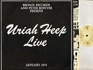 URIAH HEEP live BRON 301 with integral booklet uk bronze 1973 DOUBLE LP PS EX/EX