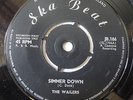 THE WAILERS,SIMMER DOWN / I DON'T NEED YOUR LOVE,UK FIRST PRESS SKA BEAT,JB.186
