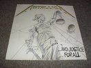 METALLICA -AND JUSTICE FOR ALL- RARE LTD EDITION 2 LP VINYL FROM 1988 SOUNDS VG