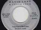 Funk Boogie/Modern Soul 45 - David Lane - You Gave Me Love - Ill Lane - VG+ mp3