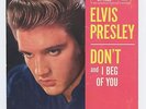 Elvis Presley 1958 RCA 45rpm and Picture Sleeve Don't b/w I Beg Of You