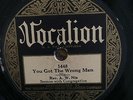 Vocalion 1448 Rev Nix  & Congregation  - A COUNTRY MAN IN TOWN  78 rpm 1929 VG+