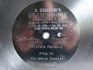78rpm E. BERLINER GRAMOPHONE 1899  THE HAYDN QUARTET sings SOLDIERS FAREWELL