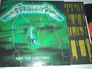 METALLICA ride the lightning LP 1984 bernett GREEN cover FRENCH PRESS red labels