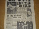 MELODY MAKER 1961 APRIL 22 JOHNNY MATHIS TED HEATH SHADOWS DIANA DORS JAZZ +
