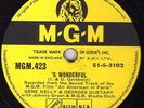 GENE KELLY - GEORGES GUETARY 78   'S WONDERFUL (AN AMERICAN IN PARIS) MGM 423 E+