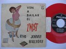 JOHNNY HALLYDAY – EP Spain PS – EX * RED VINYL * Ven A bailar Twist  - 1961