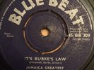 its Burkes Law/ Here Comes The Bride BLUEBEAT 7' Ska Reggae