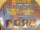 Megadeth Vinyl Picture Disc So Far... ESTP2053 +Backing Card & Lyrics 1988