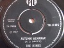 THE KINKS   AUTUMN ALMANAC ** 1967 India PYE 45