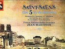 SLS 5035 B/W DOG UK - SAINT-SAENS - THE 5 SYMPHONIES - MARTINON - 3 RECORD SET