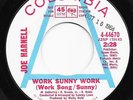 Mod Jazz Northern Soul 45 JOE HARNELL Work Sunny Work/Sky Hawk HEAR Columbia WLP