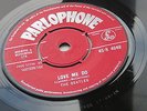 THE BEATLES ORIG 1962 RED PARLOPHONE 45 LOVE ME DO   P T   TAX CODE