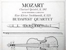 BUDAPEST QUARTET / Mozart Clarinet Quintet / Columbia 6-EYE MS 6127