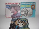 DISQUES 45 TOURS JOHNNY HALLYDAY LES CHEVALIERS DU CIEL TERRE PROMISE NOEL