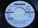 PROMO The People's Choice Just Look What You've Done 1969 45rpm VG++