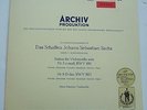 BACH - Cello Suites 5 & 6. Pierre Fournier.  Archiv 198 188. Beautiful copy