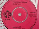 THE KINKS,YOU REALLY GOT ME / IT'S ALL RIGHT,PYE UK 1ST PRESS,EX++ TO NEAR MINT