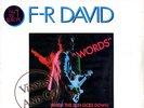 F.R. DAVID - Words [3'33] MAXI 45 TOURS Germany CARRERE 1982 Maxi-Single 12