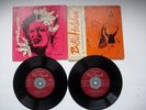 2 BILLIE HOLIDAY EP 45 RPM RECORDS - CLEF LABEL CARDBOARD JACKETS EX
